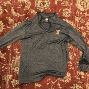 Colosseum Shirts - Illinois Fighting Illini Quarter Zip Colosseum Shirts - Illinois Fighting Illini Quarter Zip